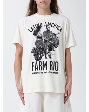 FARM Rio Linen Blend T-Shirt - White