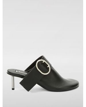 Jil Sander Leather Mules - Black