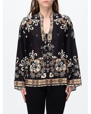 Twinset Liberty Cotton Kaftan - Black
