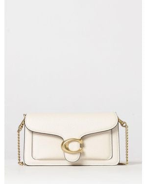 COACH Tabby Pebbled Leather Bag - Natural