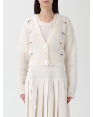 Alessandra Rich Cardigan - White