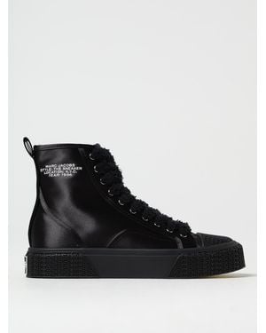 Marc Jacobs The Satin High Top Trainers - Black