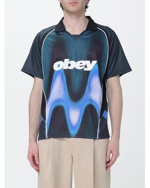 Obey Printed Jersey T-Shirt - Blue