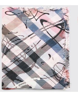 Vivienne Westwood Printed Wool Scarf - Grey