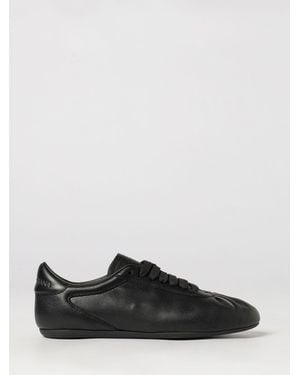 Dolce & Gabbana Dolce &Amp Gabbana Low-Top Calfskin Trainers With Applied Dg Monogram - Black