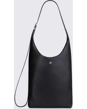 Courreges CourrÈ Ges Melt Leather Bag - Black