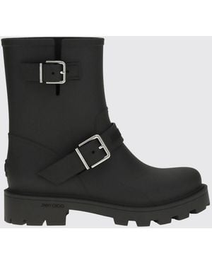 Jimmy Choo "Biker" Wellington Boots - Black