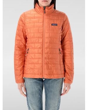 Patagonia Quilted Nylon Down Jacket - Orange