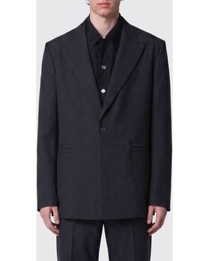 NAMACHEKO Single-Breasted Peak Lapel Blazer - Blue