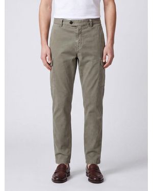 Brunello Cucinelli Slim Fit Cotton Cargo Pants - Gray