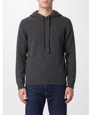 Roberto Collina Merino Wool Knit Hoodie - Grey