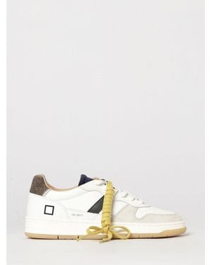 Date Zapatillas Bajas Court 2.0 De Piel De Becerro Con Puntera Perforada - Blanco