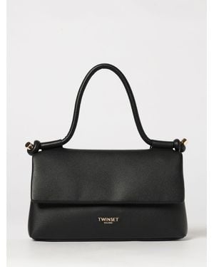 Twinset Faux Leather Bag - Black
