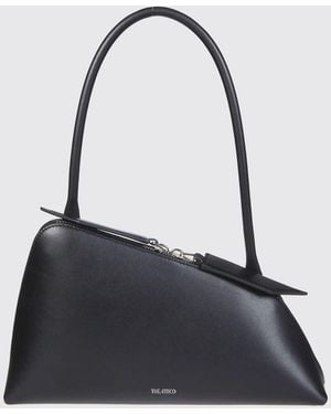 The Attico Sunrise Leather Bag - Black