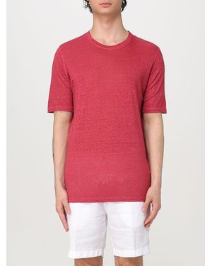 120% Lino T-Shirt Herren - Rot