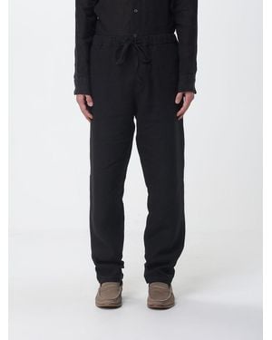 120% Lino Linen Drawstring Trousers - Black