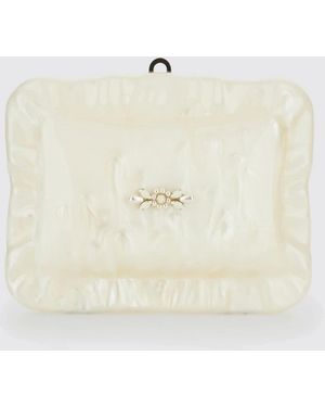 Simone Rocha Marbled Resin Clutch - Natural