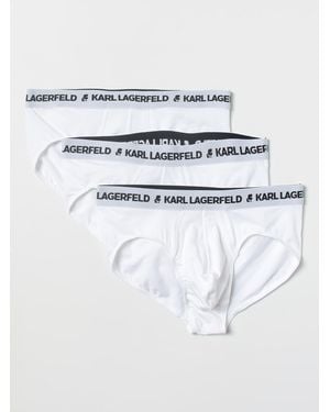 KARL LAGERFELD Set Of 3 Organic Cotton Briefs - White