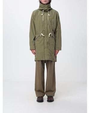 Paul Smith Knielanger Baumwoll-Parka Mit Kapuze Und Taillenkordelzug - Grün