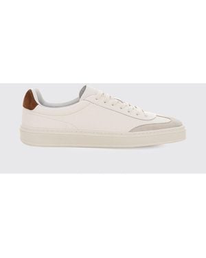 BOSS Leather Trainers Beckham X - Natural