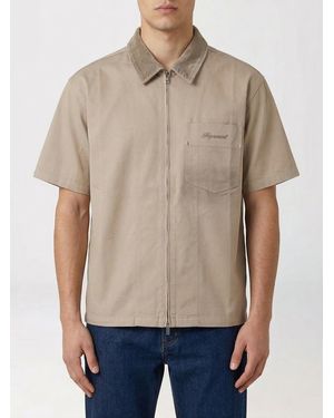 Represent Zip Cotton Shirt - Natural