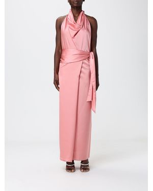 Hanita Satin Dress - Pink