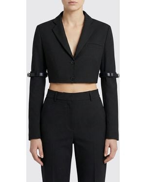 Coperni Kurzer Blazer Aus Schurwolle - Schwarz