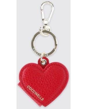 Coccinelle Hearty Charm Keychain - Red