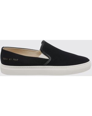 Common Projects Slip-On-Sneakers Aus Wildleder Mit Foliengeprägtem Logo - Weiß