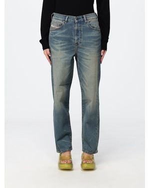 DIESEL D-Went Mid-Rise Straight Jeans - Blue