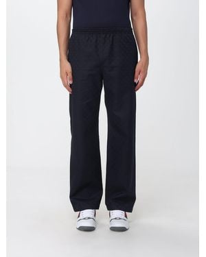 Gucci Straight-Leg Cotton Joggers With Tone-On-Tone Gg Monogram - Blue