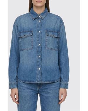 Anine Bing Cotton Denim Casual Shirt - Blue