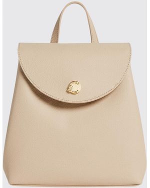 Coccinelle Grained Leather Backpack - Natural