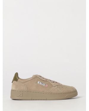 Autry Medalist Low Sneakers Für Damen Aus Leder Und Wildleder Im Bicolor-Design - Natur