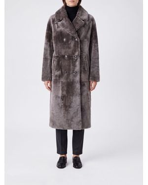 Yves Salomon Cappotto Lungo Doppiopetto - Multicolore