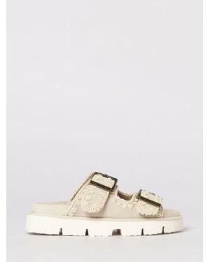 Mou Bio Suede Sandal - Natural