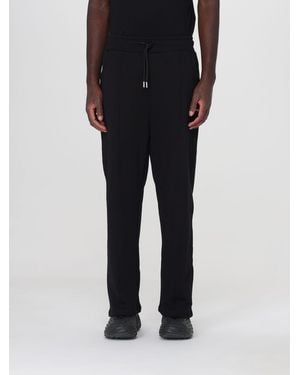 DISCLAIMER Slim Fit Cotton Jogging Pants With Drawstring - Black