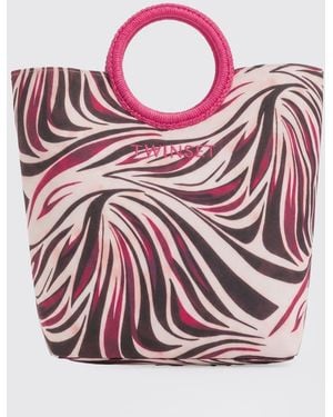 Twinset Printed Twill Bag - Pink