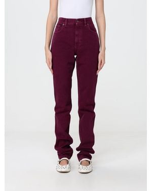 Chloé ChloÉ High-Waisted Skinny Fit Cotton Denim Jeans - Red