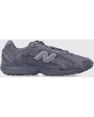 New Balance 204L Anthracite Suede Trainers With Applied Logo - White