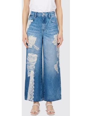 Liu Jo Jeans With Lace Inserts - Blue