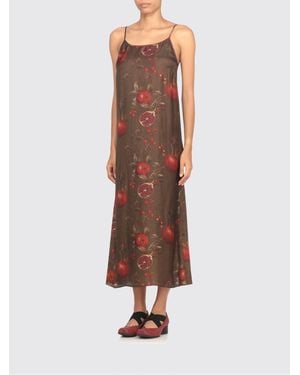 Uma Wang Vestido Mujer - Marrón