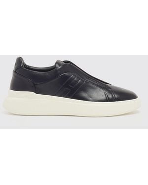 Hogan H580 Nappa Leather Trainers - Blue