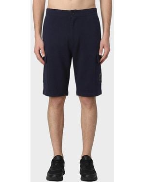 Brunello Cucinelli Cotton And Cashmere Cargo Shorts - Blue