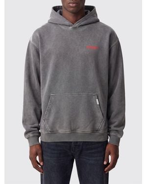 Represent Sudadera Con Capucha De Algodón Relaxed Fit Con Logo Estampado - Gris