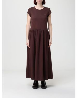 Sun 68 Cotton Midi Dress - Brown