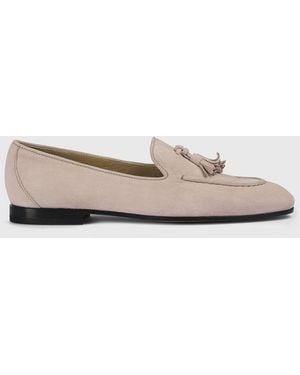 Doucal's Suede Loafers With Tassels - Pink