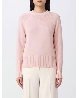 Drumohr 100% Pure Merino Wool Crew Neck Jumper With Long Sleeves - Pink