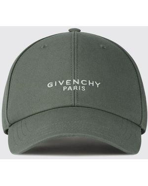 Givenchy Cotton Baseball Cap With Logo - Green