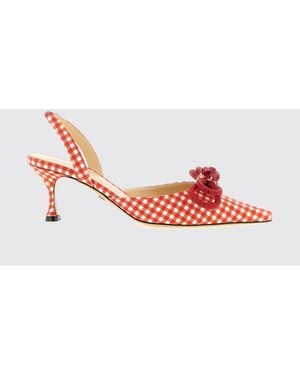Mach & Mach Vichy Slingbacks With Double Bow - Pink